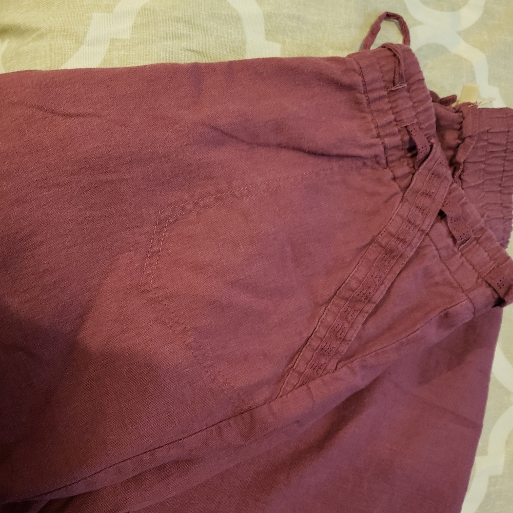 Linen blend - mauve pants